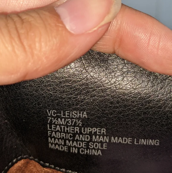 Vince Camuto two tone leather boots - Picture 8 of 16